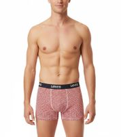 7er Pack LEVI`S Herren Boxershorts Baumwoll-Unterwäsche mit farblichen Akzenten am Bund in Geschenkbox 701225625 004 Navy/Rot/Weiß/Grau