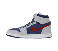 Zapatillas NIKE Air Jordan 1 Zoom para hombre de piel auténtica con amortiguación Zoom Air, caña media, para uso diario DV1307 406 Azul/Gris/Rojo