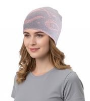 3er Pack Orange County Choppers Beanie kuschelige Mütze mit Motorrad-Motiv Winter-Mütze Fan-Artikel 4052OCC Grau/Rosa