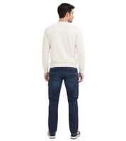 Herren Cargo-Stretch-Jeans nachhaltige Denim-Hose mit mehreren Taschen Loose Fit 960776 Dunkel-Blau