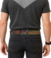 Cinturón Avenged Sevenfold A7X de la banda de metal para hombre y mujer, cinturón para uso diario, aprox. 126 cm, BT111786ASF0, verde oliva