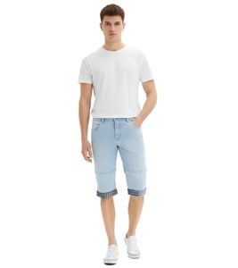 Bermuda long en jean pour homme, short en coton à revers fixes, short durable 918735 Bleu clair Bermuda long en jean pour homme, short en coton à revers fixes, short durable 918735 Bleu clair