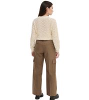 praktische Damen Cargo-Hose Freizeit-Hose Alltags-Hose 966705 Straight Fit in Braun oder 972109 Wide-Leg High-Waist in Beige