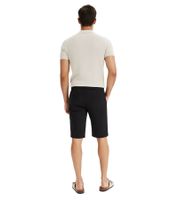 Pack de 2 vaqueros elásticos sin cierre para hombre - Bermudas, shorts de algodón, pantalones de verano, 926836 Azul/Negro