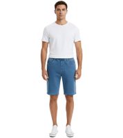 Pack de 2 vaqueros elásticos sin cierre para hombre - Bermudas, shorts de algodón, pantalones de verano, 926836 Azul/Negro