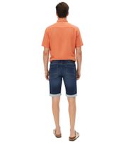 Bermudas vaqueras elásticas para hombre, algodón con bolsillos de parche, 977985 Azul oscuro