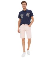 Bermudas Chino de Moda para Hombre, Bermudas de Algodón, Corte Ajustado, 943631, Rosa Antiguo