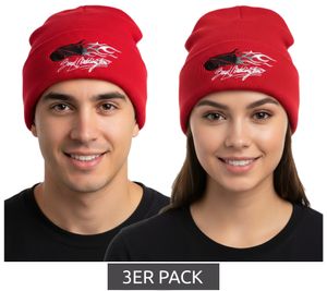 3er Pack Boyd Coddington Beanie kuschelige Mütze Winter-Mütze Fan-Artikel 4402BYD Rot 3er Pack Boyd Coddington Beanie kuschelige Mütze Winter-Mütze Fan-Artikel 4402BYD Rot