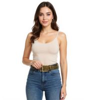 Pack de 3 cinturones de La Matanza de Texas para hombre o mujer. Elegante cinturón de cuero. Cinturón informal. Largo: 116,5 cm (L). BT104741TCM4, marrón.