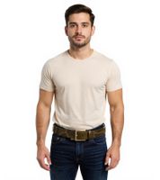 Pack de 3 cinturones de La Matanza de Texas para hombre o mujer. Elegante cinturón de cuero. Cinturón informal. Largo: 116,5 cm (L). BT104741TCM4, marrón.