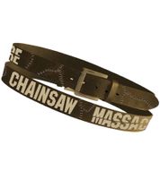 Pack de 3 cinturones de La Matanza de Texas para hombre o mujer. Elegante cinturón de cuero. Cinturón informal. Largo: 116,5 cm (L). BT104741TCM4, marrón.