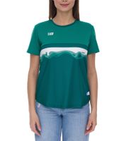 Outfitter OCEAN FABRICS TAHI T-shirt d'entraînement durable femme avec empiècements en mesh, lot de 2, T-shirt fitness, manches courtes, OUT-W-1021-OTW-23 Vert