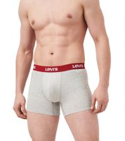 Confezione da 7 boxer da uomo LEVI'S in cotone con elastico colorato in vita, in confezione regalo, 701225625 00, in nero/blu/multicolore