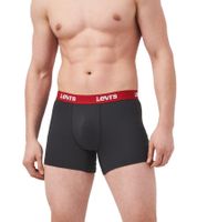 Confezione da 7 boxer da uomo LEVI'S in cotone con elastico colorato in vita, in confezione regalo, 701225625 00, in nero/blu/multicolore