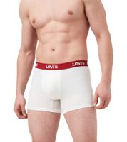 Confezione da 7 boxer da uomo LEVI'S in cotone con elastico colorato in vita, in confezione regalo, 701225625 00, in nero/blu/multicolore