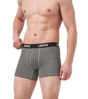 Confezione da 7 boxer da uomo LEVI'S in cotone con elastico colorato in vita, in confezione regalo, 701225625 00, in nero/blu/multicolore