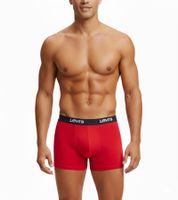 Confezione da 7 boxer da uomo LEVI'S in cotone con elastico colorato in vita, in confezione regalo, 701225625 00, in nero/blu/multicolore