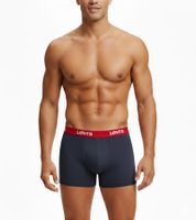 Confezione da 7 boxer da uomo LEVI'S in cotone con elastico colorato in vita, in confezione regalo, 701225625 00, in nero/blu/multicolore