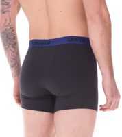 Confezione da 7 boxer da uomo LEVI'S in cotone con elastico colorato in vita, in confezione regalo, 701225625 00, in nero/blu/multicolore