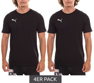 4er Sparpack PUMA TeamGoal 23 Casual Herren T-Shirt mit Logo-Stickerei Baumwoll-Shirt Fußball 656578 03 Schwarz 4er Sparpack PUMA TeamGoal 23 Casual Herren T-Shirt mit Logo-Stickerei Baumwoll-Shirt Fußball 656578 03 Schwarz