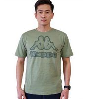 Camiseta Kappa de algodón para hombre (pack de 2), cuello redondo, manga corta y certificación Oeko-Tex 100. Referencia 7085/8191. Color: negro, verde, blanco o rojo.