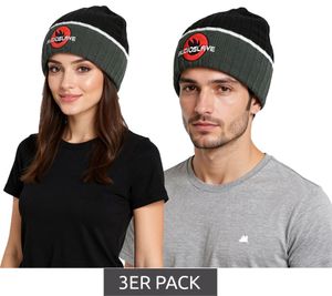 3er Sparpack Audioslave Beanie Rockband kuschelige Mütze mit Logo-Stickerei Winter-Mütze Fan-Artikel 1318AUD Schwarz/Grau/Weiß 3er Sparpack Audioslave Beanie Rockband kuschelige Mütze mit Logo-Stickerei Winter-Mütze Fan-Artikel 1318AUD Schwarz/Grau/Weiß