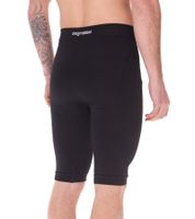 2-pack megmeister Men's Compression Shorts with Body-Mapping Ventilation, Cycling Shorts, Antibacterial and Odor-Inhibiting, Compression Clothing, BC31, Black