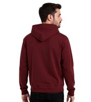 2-pack of European League of Football blank hoodies with kangaroo pockets, cotton sweatshirts, Zinfandel-red