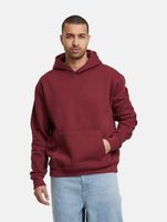 2-pack of European League of Football blank hoodies with kangaroo pockets, cotton sweatshirts, Zinfandel-red