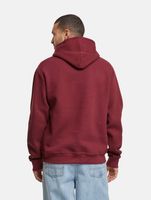 2-pack of European League of Football blank hoodies with kangaroo pockets, cotton sweatshirts, Zinfandel-red