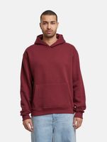 2-pack of European League of Football blank hoodies with kangaroo pockets, cotton sweatshirts, Zinfandel-red