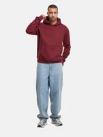 2-pack of European League of Football blank hoodies with kangaroo pockets, cotton sweatshirts, Zinfandel-red