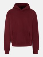 2-pack of European League of Football blank hoodies with kangaroo pockets, cotton sweatshirts, Zinfandel-red