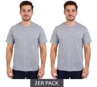 Pack de 2 camisetas lisas de la Liga Europea de Fútbol en gris jaspeado