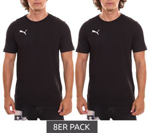 8er Sparpack PUMA TeamGoal 23 Casual Herren T-Shirt mit Logo-Stickerei Baumwoll-Shirt Fußball 656578 03 Schwarz 8er Sparpack PUMA TeamGoal 23 Casual Herren T-Shirt mit Logo-Stickerei Baumwoll-Shirt Fußball 656578 03 Schwarz