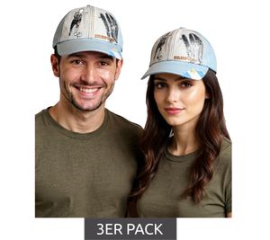 3er Sparpack WORLDCUP LEGENDS Unisex Baseball-Cap im Argentinien-Design Baumwoll-Cap mit Diego Maradona-Print Curved-Brim-Cap Damaged-Look TC123029WCL Blau/Weiß 3er Sparpack WORLDCUP LEGENDS Unisex Baseball-Cap im Argentinien-Design Baumwoll-Cap mit Diego Maradona-Print Curved-Brim-Cap Damaged-Look TC123029WCL Blau/Weiß