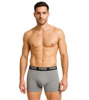 Pack de 6 calzoncillos bóxer PUMA Everyday Basic de algodón para hombre 521015001 691 Negro/Gris Jaspeado