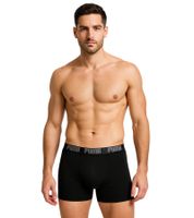 Pack de 6 calzoncillos bóxer PUMA Everyday Basic de algodón para hombre 521015001 691 Negro/Gris Jaspeado