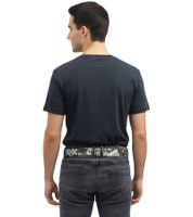 Cinturón AC/DC de una banda de rock australiana. Cinturón de cuero, cinturón casual ajustable, negro.