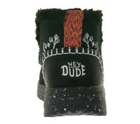 HEY DUDE Denny Faux Damen Schlupf-Stiefelette mit Kunstlammfellfutter und Wechselfußbett 40208-001 Schwarz