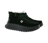 HEY DUDE Wendy Peak Damen Schlupf-Stiefelette im Mokassin-Look mit Wechselfußbett und Echtleder 40411-001 Schwarz
