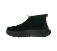 HEY DUDE Wendy Peak Damen Schlupf-Stiefelette im Mokassin-Look mit Wechselfußbett und Echtleder 40411-001 Schwarz