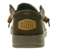 HEY DUDE Wally Corduroy Damen Schlupf-Schuhe im Mokassin-Style mit Wechselfußbett und Echtleder 40163-200 Braun