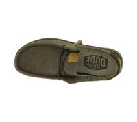 HEY DUDE Wally Corduroy Damen Schlupf-Schuhe im Mokassin-Style mit Wechselfußbett und Echtleder 40163-200 Braun