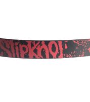 Pack de 3 cinturones Slipknot de la banda de heavy metal para hombre o mujer. Talla única, 95 cm, cinturón casual ajustable, BT105771SLP, negro/rojo