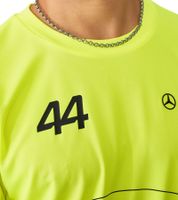 Pack de 3 camisetas Mercedes-Benz AMG Petronas F1 para hombre, Lewis Hamilton, manga corta, 701227120 001, amarillo neón