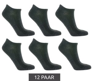 12 pares de calcetines deportivos TASTIQ de algodón liso en caja de regalo, calcetines deportivos grises 12 pares de calcetines deportivos TASTIQ de algodón liso en caja de regalo, calcetines deportivos grises
