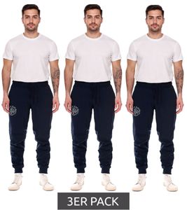 Pantalones de chándal CAMP DAVID para hombre, paquete de 3, de mezcla de algodón, 428251 2301, azul oscuro