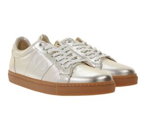 Zapatillas PHINOMEN para mujer, hechas a mano en Portugal con un brillo espectacular, zapatos de piel auténtica, color champán