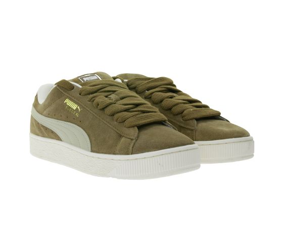 PUMA Suede XL Wildleder-Sneaker mit gepolstertem Schaft und Schuhzunge Schnür-Schuhe 395205 18 Braun/Beige